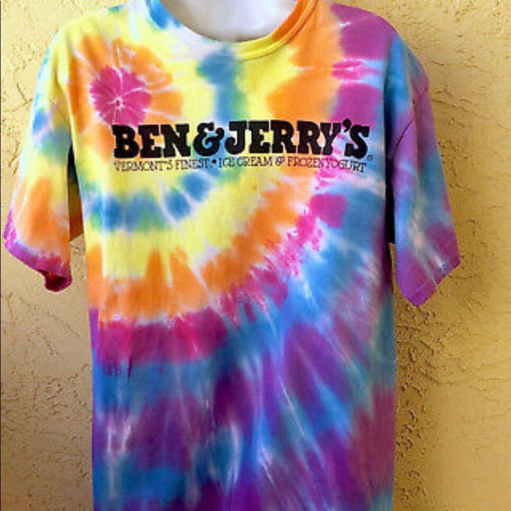 Ben and Jerry’s tie dye (rainbow) t-shirt